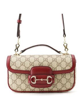 Gucci Horsebit 1955 Top Handle GG Supreme Leather 2-Way